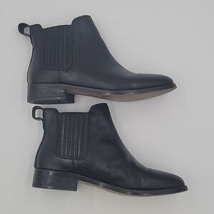 Madewell, women's black ankle boots sz 7 leather business career school